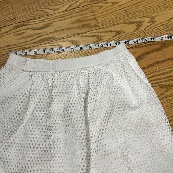 MADEWELL TRELLIS EYELET WHITE‎ SKIRT SIZE S - Picture 6 of 6